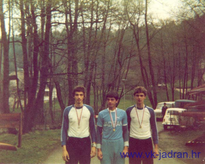 Bled 1985. 1x JMB 1. D. Zuvanic (Jadran Zadar), 2. I. Komparic (Istra - Pula), 3. Sverko (Istra -